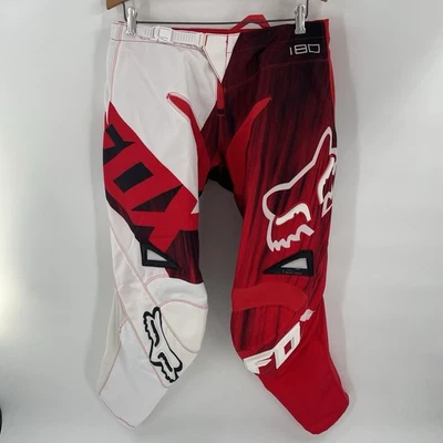 Fox Racing 180 Motocross Pants in Red/white - Mens Size 32 - Off Road Motorcycle - Image 1 of 4