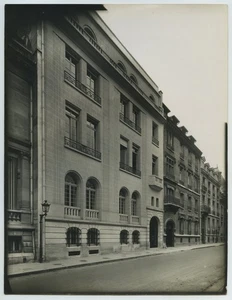 Immeuble 5 Rue Jacques Bingen, Paris 17e. Sté d'Escaut et Meuse. Façade en stuc. - Picture 1 of 2