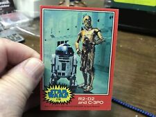 1977 Topps Star Wars Series 2 Red # 118 R2-D2 And C-3PO