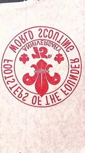 World Scouting 75th Anniversary Decal Footsteps of the Founder - Picture 1 of 4