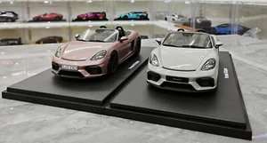 GT Spirit 1:18 Porsche 718 Spyder Cabrio Roadster modello pressofuso metallo auto - Foto 1 di 16