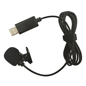 USB Lavalier Condenser Microphone Omnidirectional Wired Clip-on Mic G9X2 - Picture 1 of 6