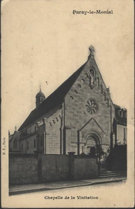 PARAY le MONIAL 71 Chapelle de la Visitation CPA Rücken ungeteilt Edit B.F 1900-10 - Bild 1 von 2