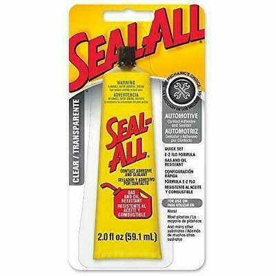 BRAND NEW SEALED - SEAL ALL CONTACT ADHESIVE 2oz / 59.1ml GAS AND OIL RESISTANT • 14.99£