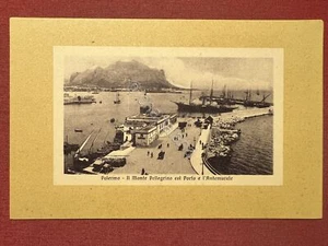 Cartolina - Palermo - Il Monte Pellegrino col Porto e l'Antemurale - 1910 ca. - Picture 1 of 1