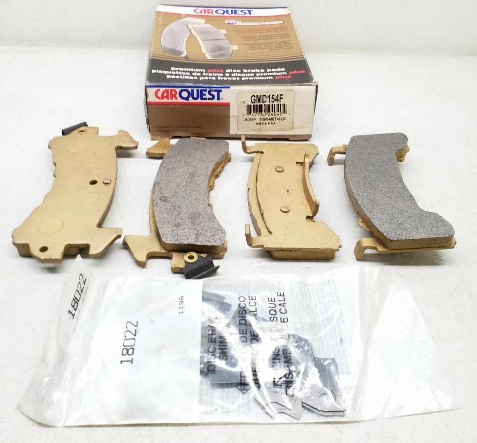GMD154F Carquest Semi Metallic Disc Brake Pads Made In USA Free Shipping - Image 1 of 3