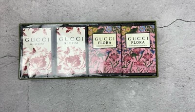 GUCCI 4 PCS MINI SET FOR WOMEN: 2 X BLOOM 0.16 EAU DE PARFUM + 2 X FLORA GORGEOU - Image 1 of 4