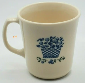(4) CORNING CORELLE - BLUEBERRY BOUQUET - 3-1/2" COFFEE MUG / TEA CUP FS #1 - Picture 1 of 1