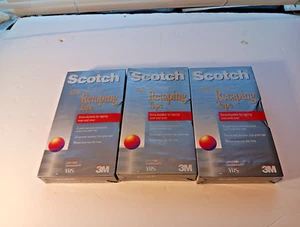 3  Scotch 3M High Grade Retaping Tape T-120 VHS New Sealed Lot Made In USA S9 - Picture 1 of 1