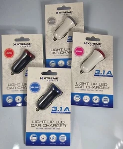 Xtreme Power Light Up LED Car Charger 3.1 A - Picture 1 of 9