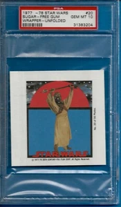 1977 Star Wars Sugar-Free Gum Wrapper #20 Tusken Raider (Rookie) Psa 10 - Bild 1 von 2