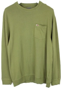 Tommy Hilfiger Jeans Sweatshirt Men's XL Long Sleeve Round Neck Dyed Textile - Picture 1 of 7