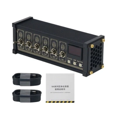 Eleksmaker NK4 ELEKS USB Switch Hub con pantalla OLED para mostrar voltaje y alimentación