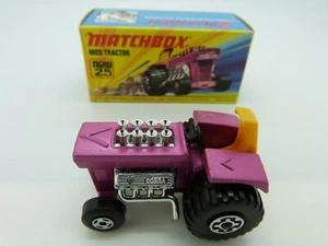 Boxed Matchbox Lesney Superfast 25 Mod Tractor Thin 4 Spoke Wheels - Picture 1 of 6
