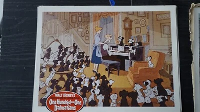 TARJETA DE VESTÍBULO VINTAGE 101 DÁLMATAS WALT DISNEY ESCENA TECNICOLOR PÓSTER TEATRO   Foto 1 de 2