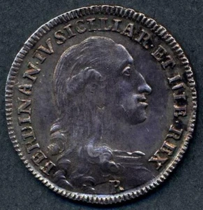 NAPOLI - Ferdinando IV Tarì 1796 AG (FDC) sig./periz.to - Bild 1 von 2