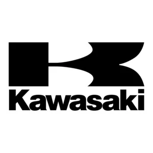 2x Kawasaki Logo Vinyl Decal Sticker Art Wall Home Various Colours - Picture 1 of 22