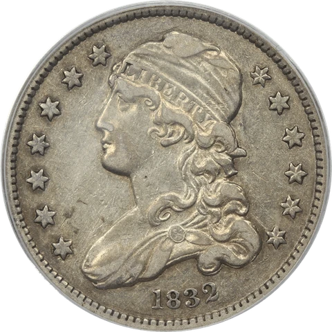 1832 Capped Bust Quarter 25c, PCGS XF 45 Cover