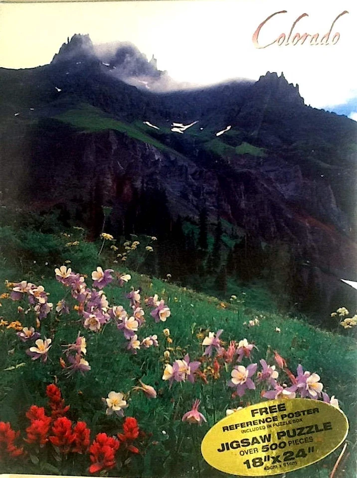 Quebra-cabeça Colorado State Flower Blue Columbine David Muench 500 peças 17,5" X 23,5 - Imagem 1 de 1