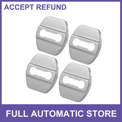 4pcs Door Lock Latches Cover Stainless Steel Door Lock for Nissan Rogue 2008-21 - Image 1 of 4