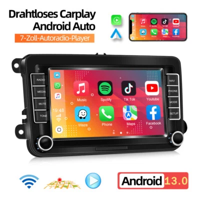 Android 13 Carplay Autoradio GPS NAVI RDS für VW GOLF 5 6 Touran EOS Tiguan Polo - Bild 1 von 4