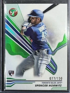 Spencer Horowitz RC 2024 Topps Pristine 77/150 Green Parallel Toronto Blue Jays - Picture 1 of 2