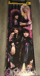 Póster de la banda de rock Cenicienta canción nocturna 1986 Tom Keifer vintage 72"x24" - Imagen 1 de 21