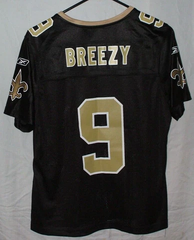 Reebok New Orleans Saints BREEZY 9 Women's Jersey Size M NFL Football Cover