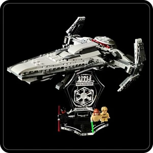 Soporte de exhibición en ángulo 3D para Lego 75383 Darth Maul's Interceptor + ranuras (A1117) - Imagen 1 de 11