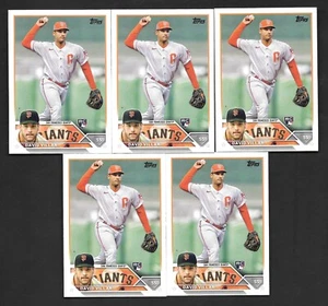 (5X) 2023 Topps Series 1 DAVID VILLAR RC 5 Card Lot -SAN FRANCISCO GIANTS- #277 - Picture 1 of 1