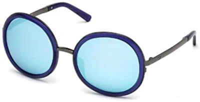 Diesel DL0069 57-21-130 Women's Gunmetal And Transparent Blue Sunglasses - Image 1 of 4