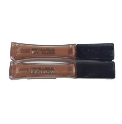 (2) L'Oreal Infallible Pro Lip Gloss 8Hr, 0.21oz/6.3ml, #825 Dulce De Leche - Image 1 of 3
