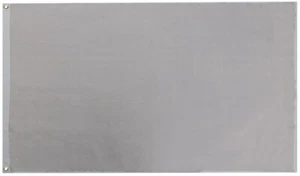White Solid Color Plain Premium 100D Woven Poly Nylon 6x10 6'x10' Flag Banner - Picture 1 of 4