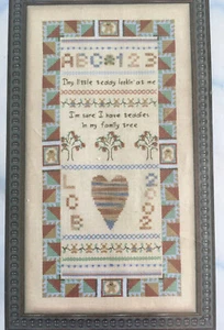 TINY TEDDY Counted Cross Stitch Sampler PATTERN 2003 CROSS MY HEART #CPK-13 - Picture 1 of 9
