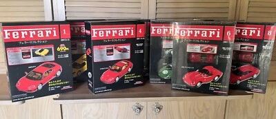 1/43 Ferrari Hachette Collection Magazines 1-8 with Cars *RARE* - Image 1 of 4