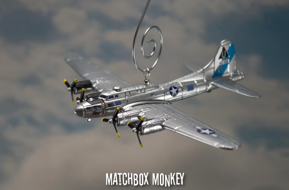 WWII B-17 Bomber Flying Fortress USAF Sentimental Journey Christmas Ornament B17 - Image 1 of 4