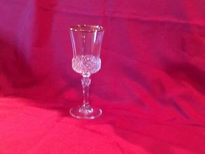 Water Goblet Valencay Gold by Cristal D'Arques-Durand - Picture 1 of 2