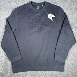 1764 Signature Felpa Uomo XL Grigio Oliver Pile Manica Lunga Girocollo Golf - Foto 1 di 6