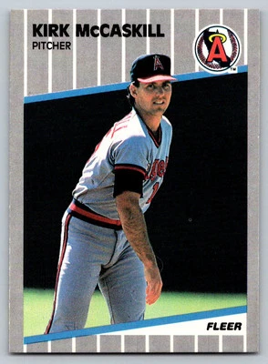 1989 Fleer #483 Kirk McCaskill California Angels - Image 1 of 2