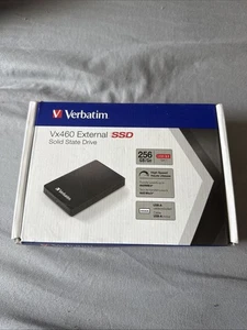 NIB VERBATIM  Vx460 SSD USB 3.1 Gen 1 External Solid State Drive 256GB - Picture 1 of 2