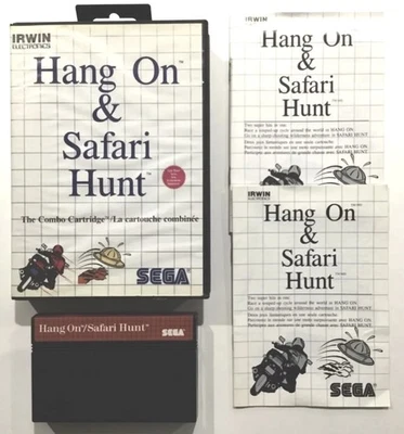 Hang on & Safari Hunt Sega Master System Complete Region Free - Image 1 of 2