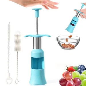Grape Cutter Slicer Grape Slicer with 2 Straw Brushes Cuts Grape & Tomato & B... - Picture 1 of 6
