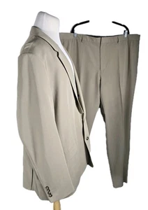 Nautica Mens 54R 49W Tan Color Poly Viscos Spandex Suit B42 - Picture 1 of 24