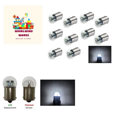 Long-Lasting Dimmable 12/14VDC LED Bulbs for Vehicles - Bright White, Pack of 10 - Image 1 of 4