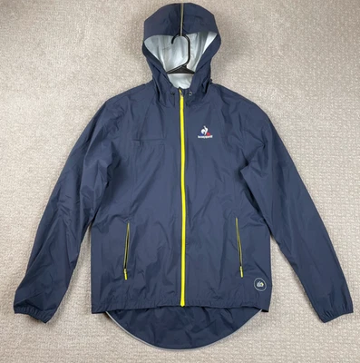 Chaqueta cortavientos Le Coq Sportif para hombre M Tour De France azul marino con capucha cremallera completa Foto 1 de 4