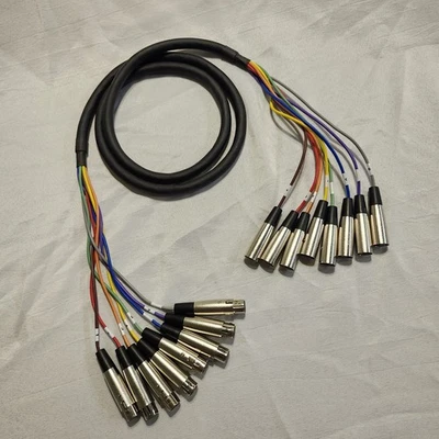 Hosa Technology 8-Channel Male XLR to Female XLR Balanced Snake Cable 7' - Image 1 of 4