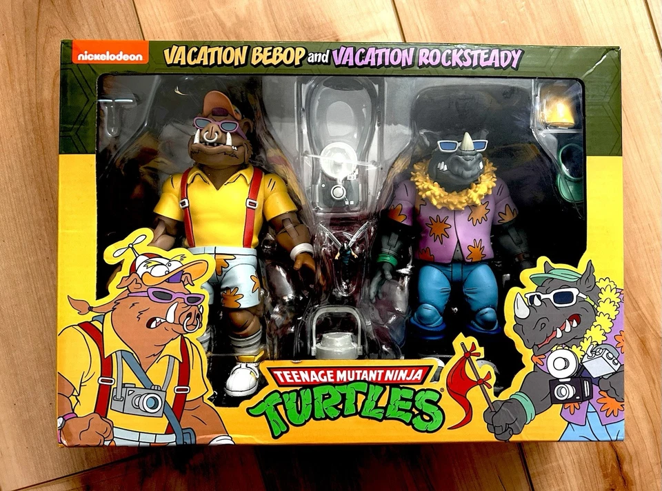 Lot SUPER BEBOP ROCKSTEADY TMNT NECA CARTOON muck man rene And turtles