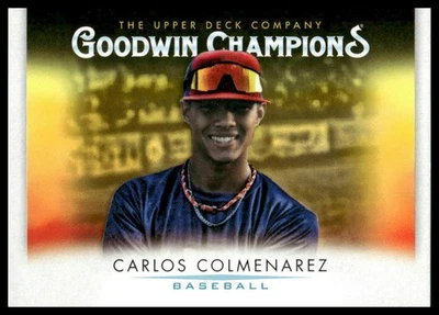 Carlos Colmenarez 2021 Upper Deck Goodwin Champions #69 Tampa Bay Rays - Image 1 of 2
