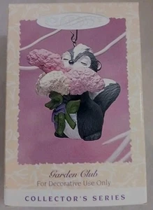Hallmark Keepsake Easter Ornament NIB Garden Club Skunk w/ Flowers Series 1995 - Picture 1 of 2