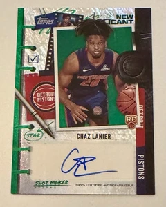 2025-26 Topps /99 Chaz Lanier Green RC New Applicant Auto Rookie Autograph NA-CL - Picture 1 of 3